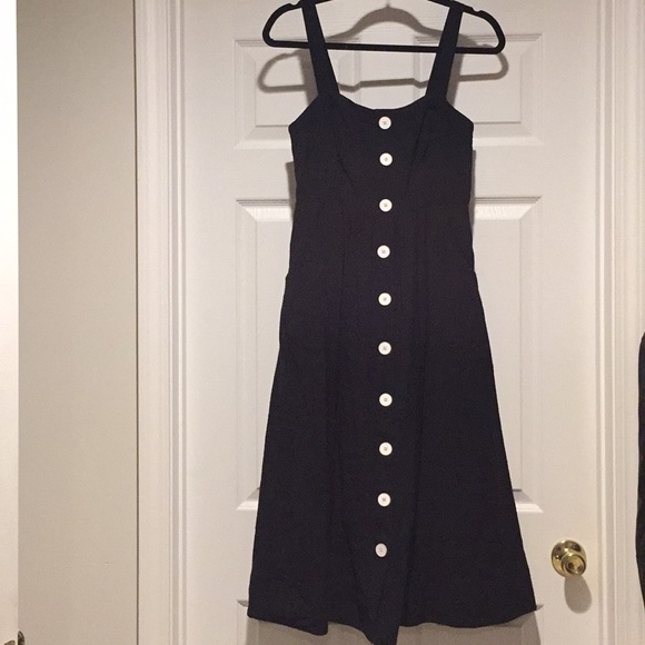 🎉HP🎉Anthropologie Rosemary Midi Dress in Black - Picture 6 of 6